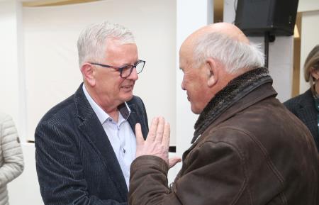 IGOR GORNIK IN OTVORITEV RAZSTAVE 33 FOTO LJUBO VUKELIČ